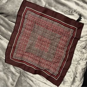 Designer brown pocket square